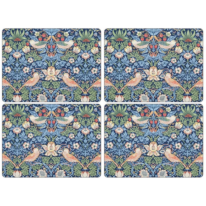 스트로베리 시프 테이블매트 30x40 cm 4개 세트 - Blue - Pimpernel | 핌페르넬