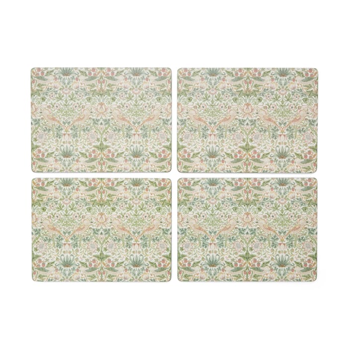 스트로베리 시프 테이블매트 30x40 cm 4개 세트 - Green - Pimpernel | 핌페르넬