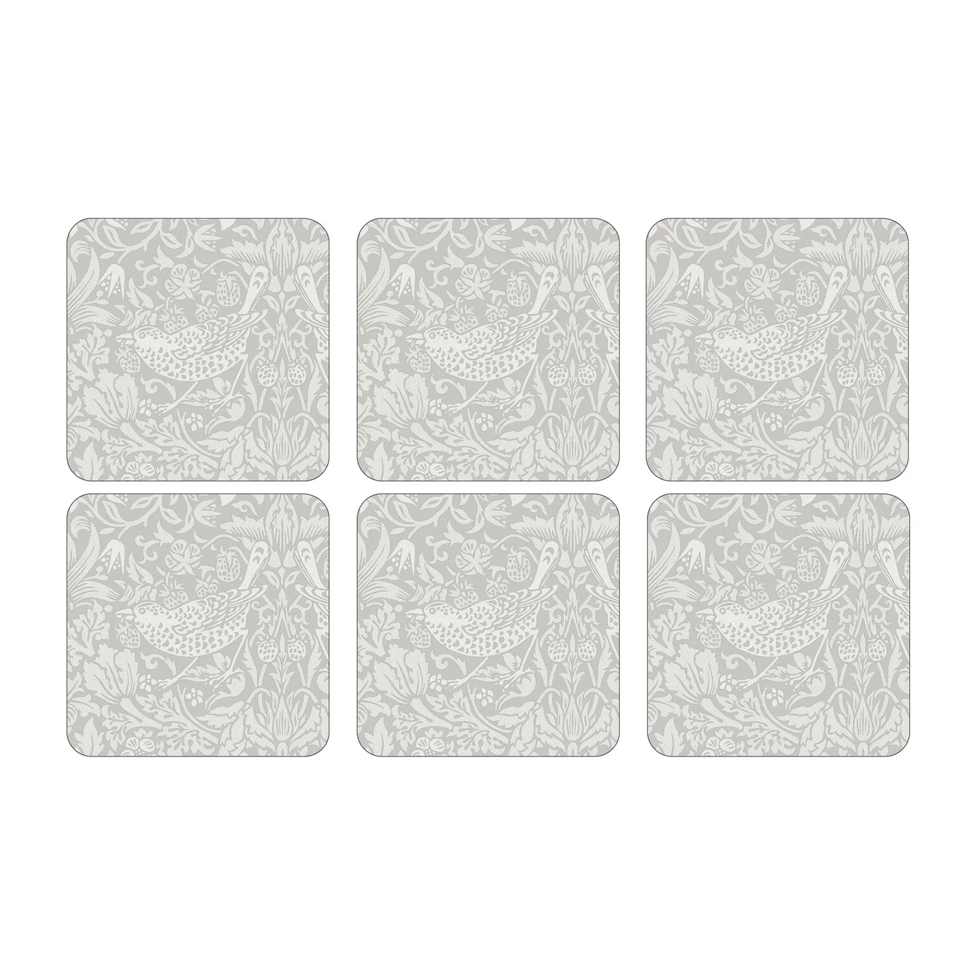 스트로베리 시프 코스터 6개 세트, Grey Pimpernel | 핌페르넬