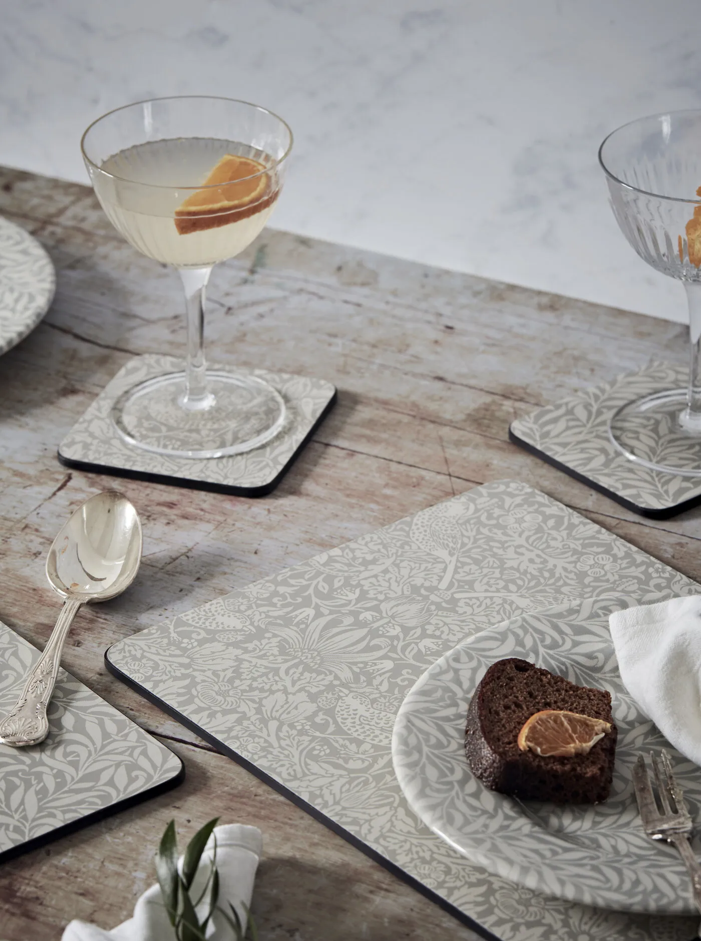 스트로베리 시프 코스터 6개 세트, Grey Pimpernel | 핌페르넬