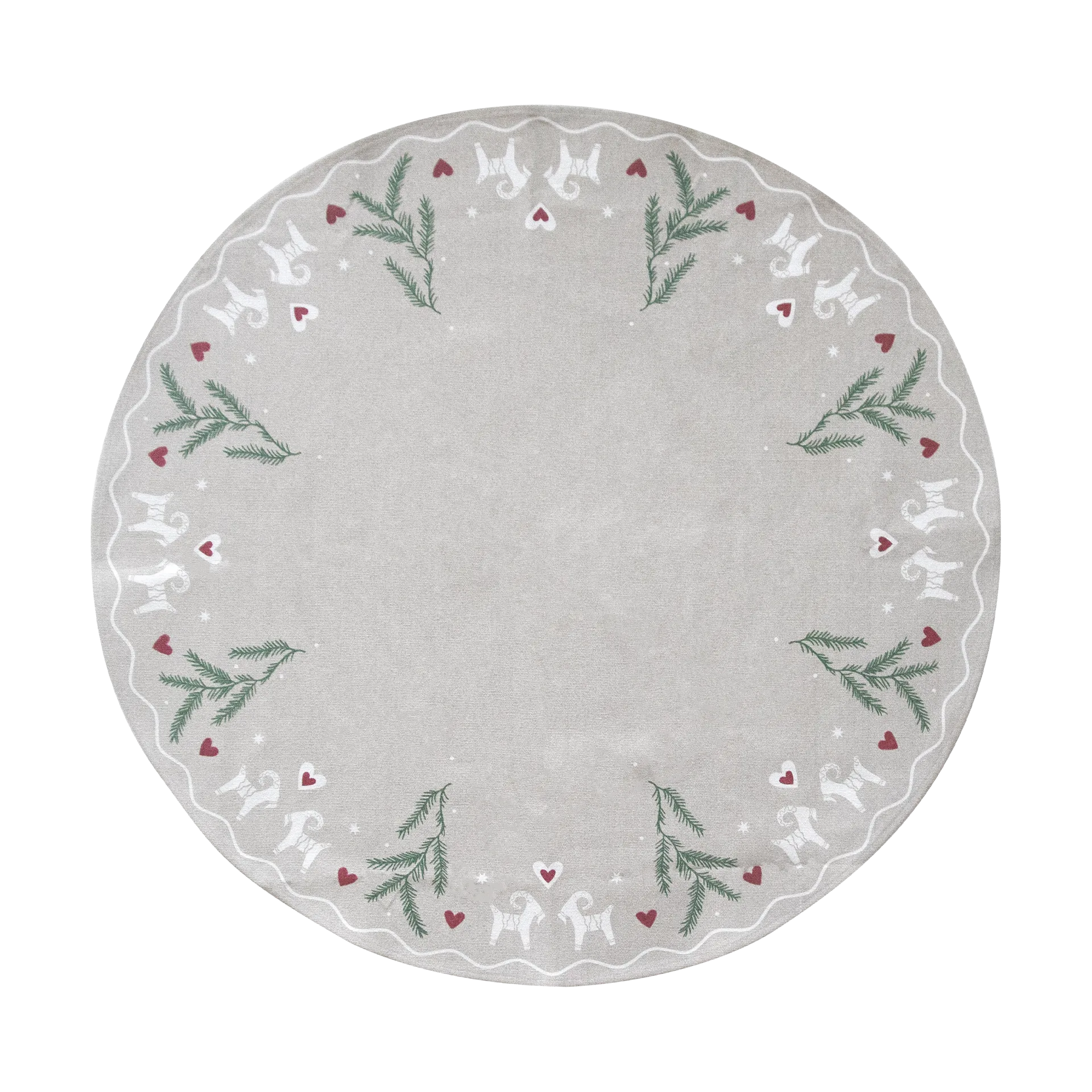 율 고트 크리스마스 트리 매트 Ø110 cm, Beige Pluto Design | 플루토