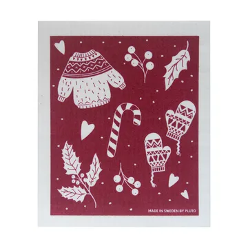 윈터 행주 17x20 cm - Red-gray - Pluto Design | 플루토