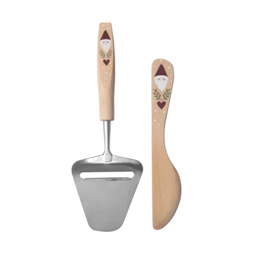 산타 버터 나이프와 치즈 슬라이서 2개 세트 - Beige - Pluto Design | 플루토