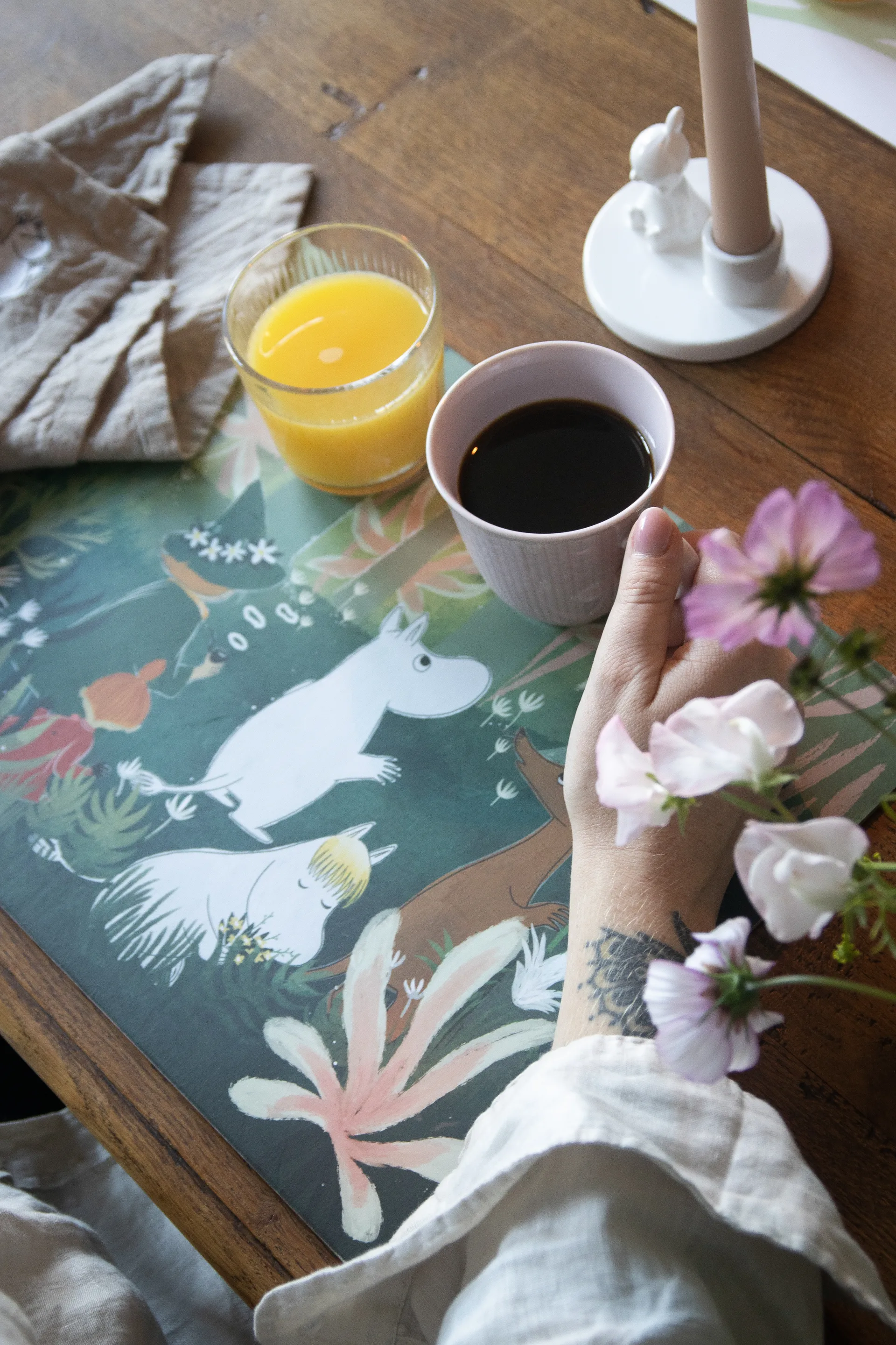 무민 테이블매트 2개 세트, Multi Pluto Design | 플루토