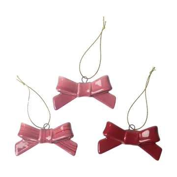 보우 데코레이션 행어 3개 세트 - Red-pink - Pluto Design | 플루토