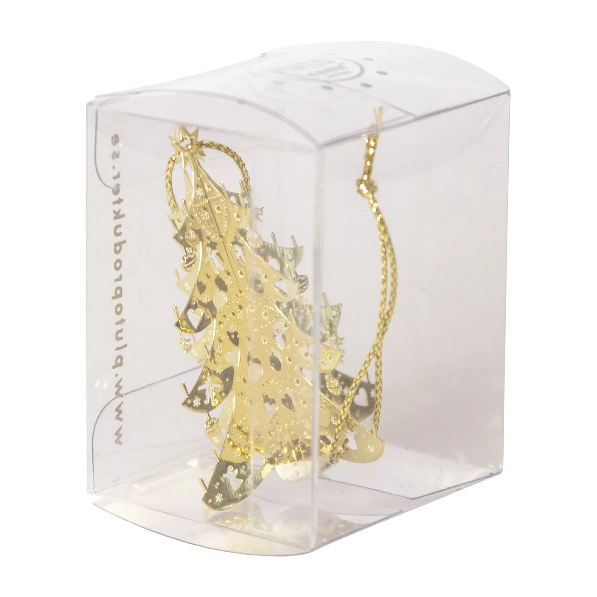 행잉 크리스마스 소품 3D 트리, Gold Pluto Design | 플루토