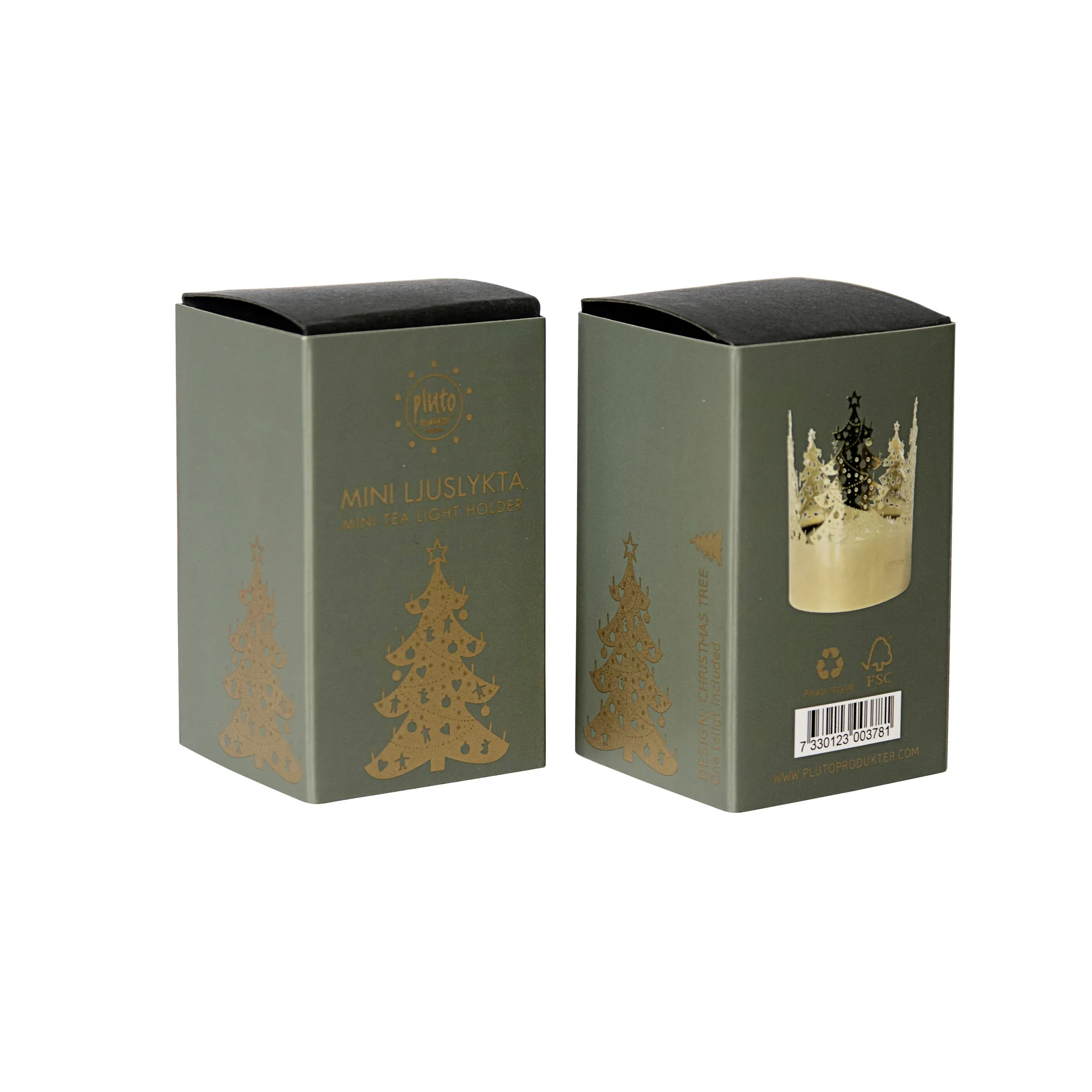 미니 캔들홀더 Ø4.5 cm, Christmas tree Pluto Design | 플루토