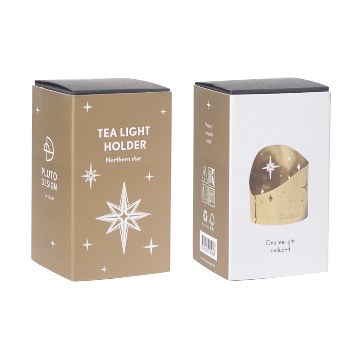 노던 스타 황동 티라이트 홀더 Ø4.5cm, Gold-plated metal Pluto Design | 플루토