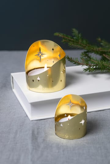 노던 스타 황동 티 라이트 홀더 Ø6.5cm - Gold-plated metal - Pluto Design | 플루토