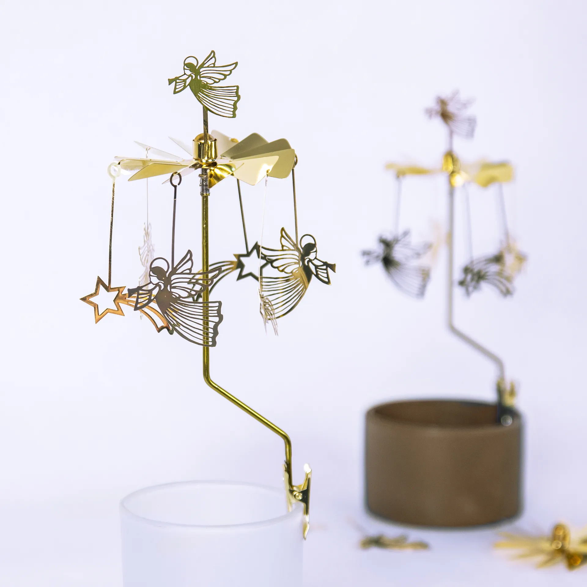 Angel 차임 클립스 angels & stars, gold Pluto Design | 플루토