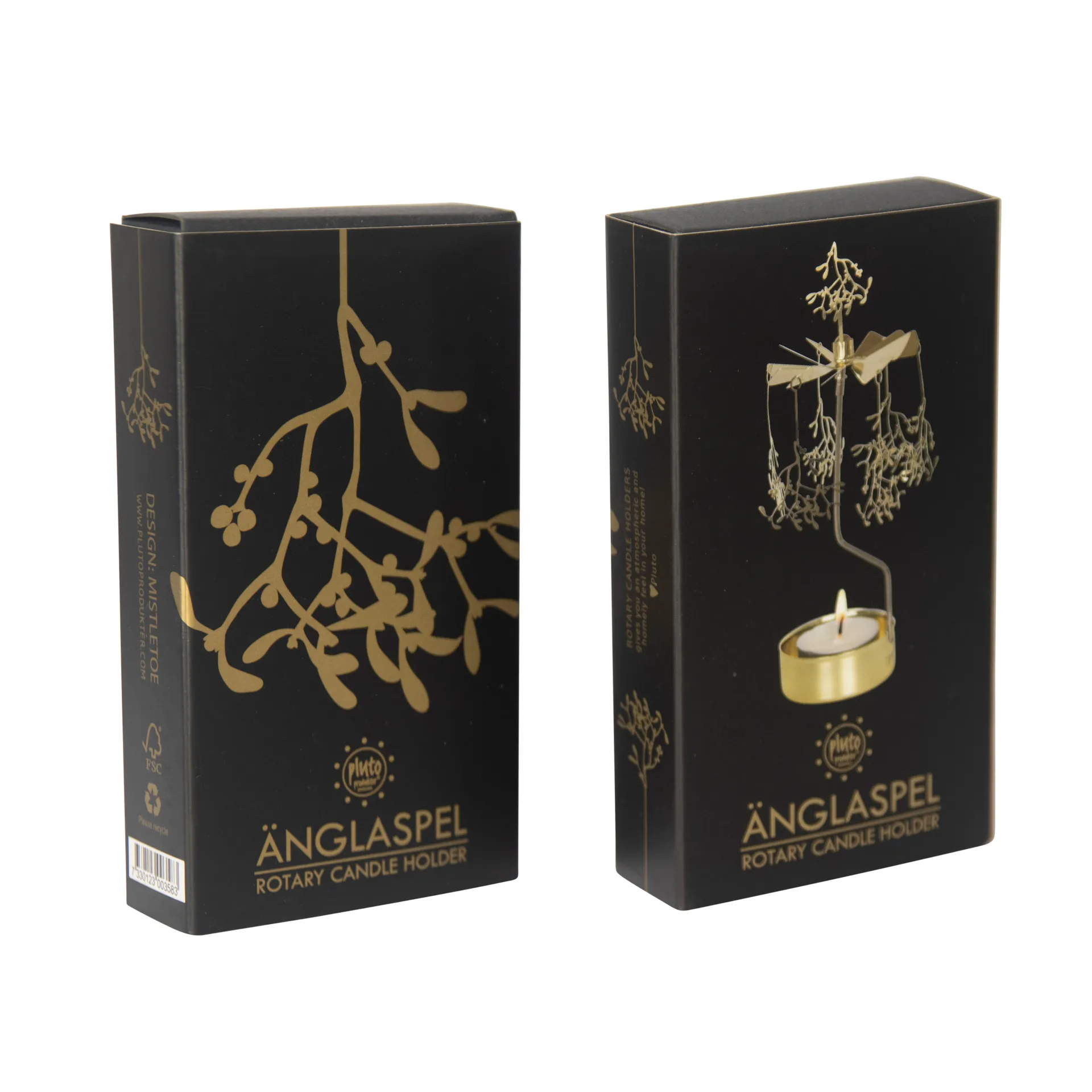 로터리 캔들 홀더 크리스마스, Christmas mistletoe Pluto Design | 플루토