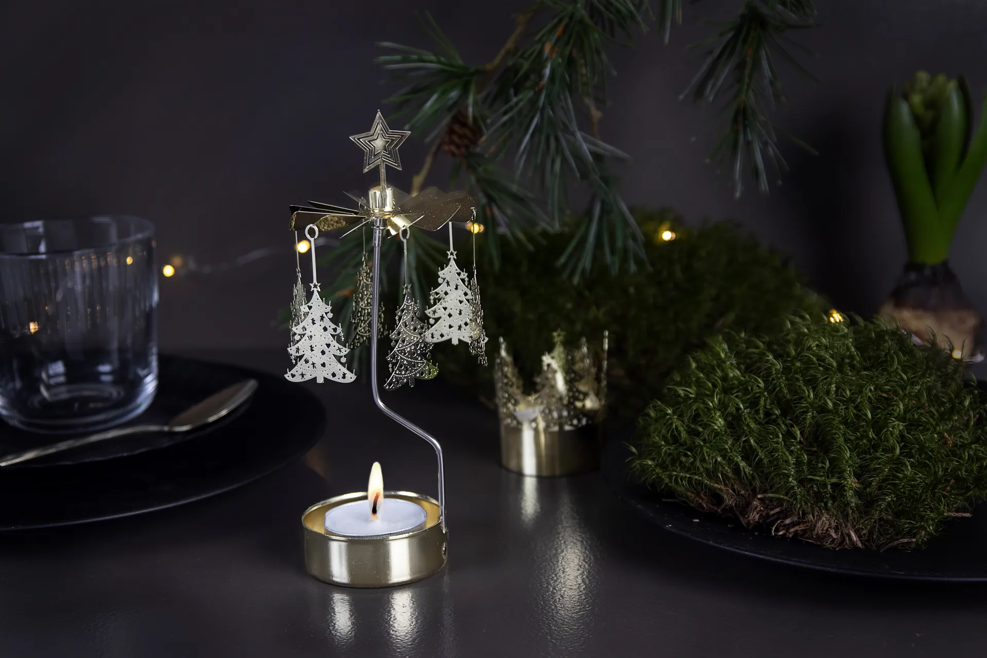 로터리 캔들 홀더 크리스마스, Christmas tree Pluto Design | 플루토