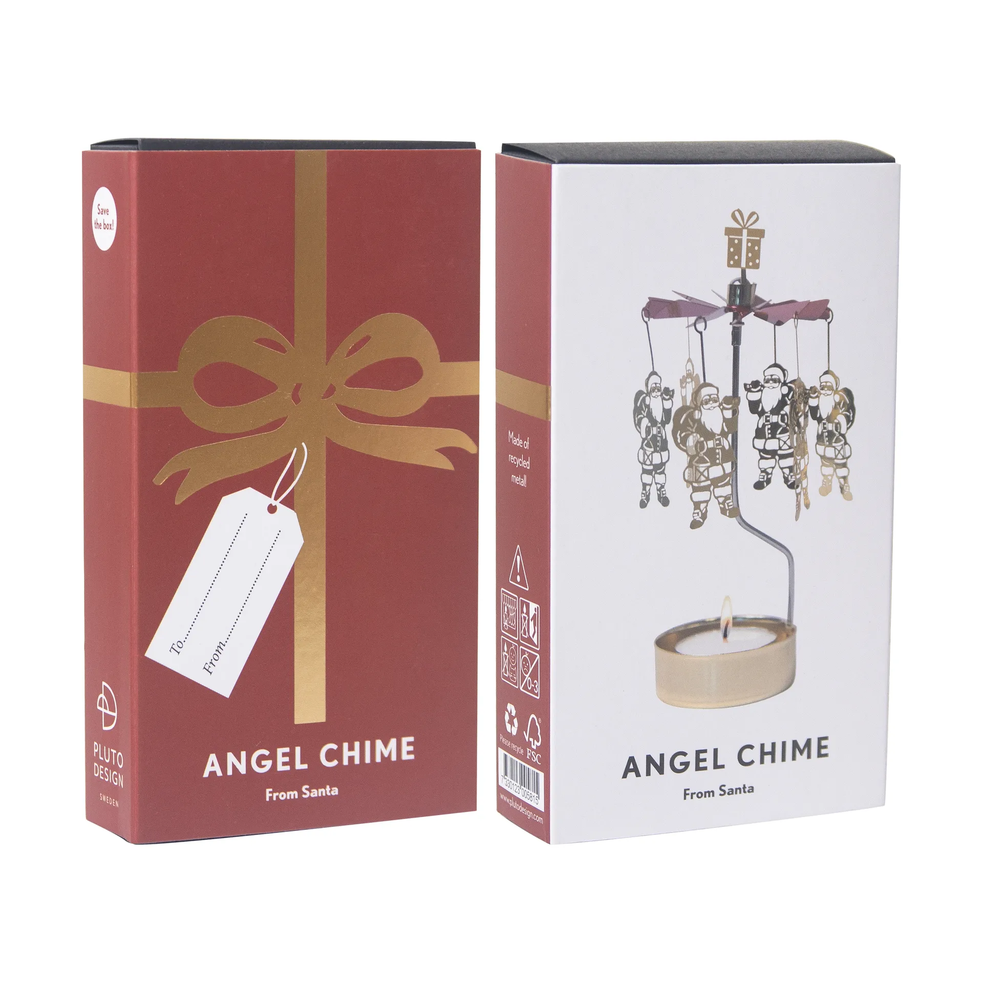 From 산타 엔젤 차임, Gold-red spinner Pluto Design | 플루토
