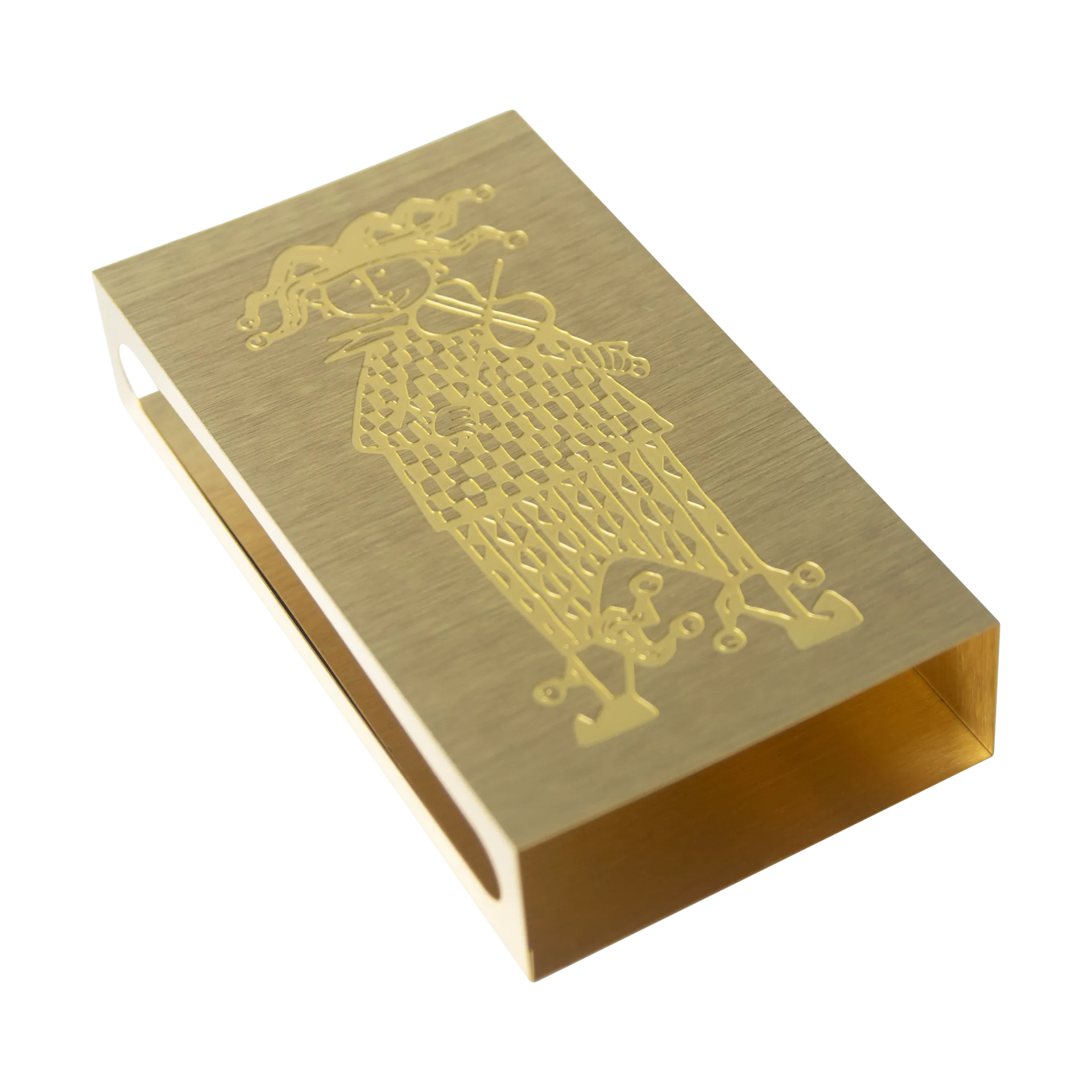 스티그 린드베리 카니발 성냥갑 홀더, Gold Pluto Design | 플루토