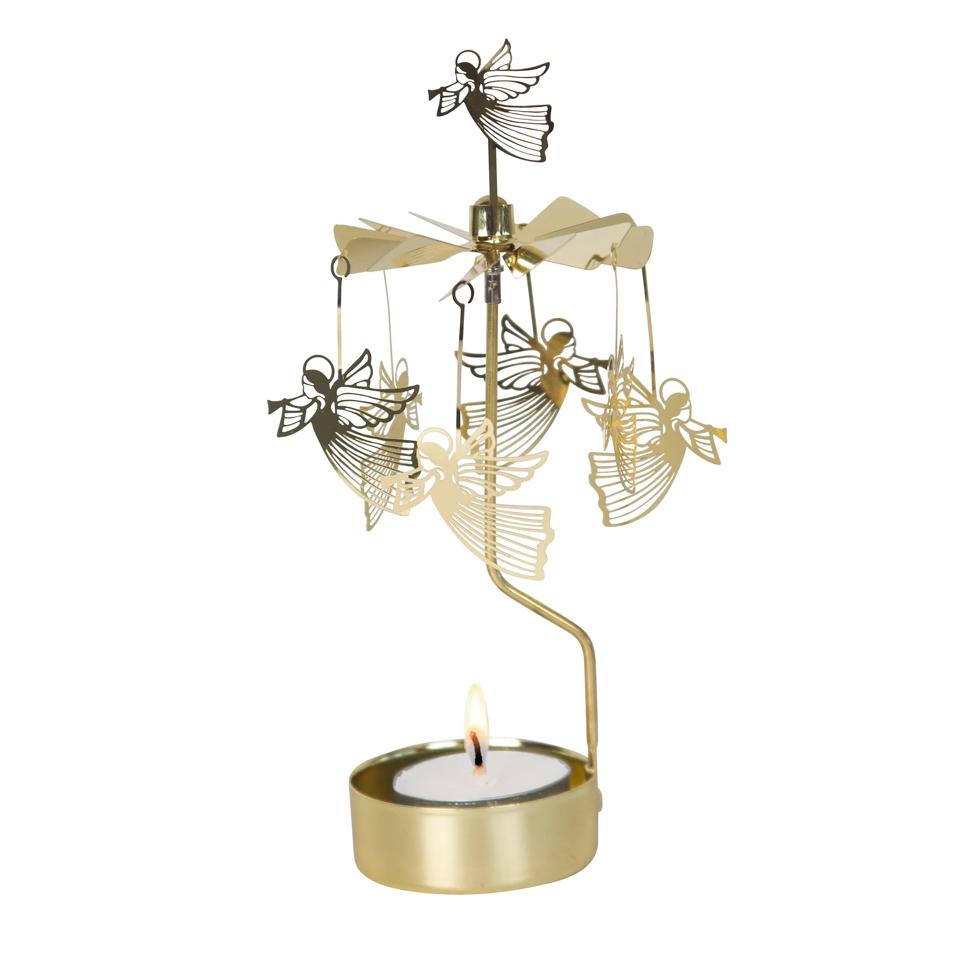 엔젤 차임 플라잉 엔젤, gold Pluto Design | 플루토