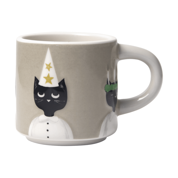 크리스마스 고양이 컵, Grey-white-black Pluto Design | 플루토