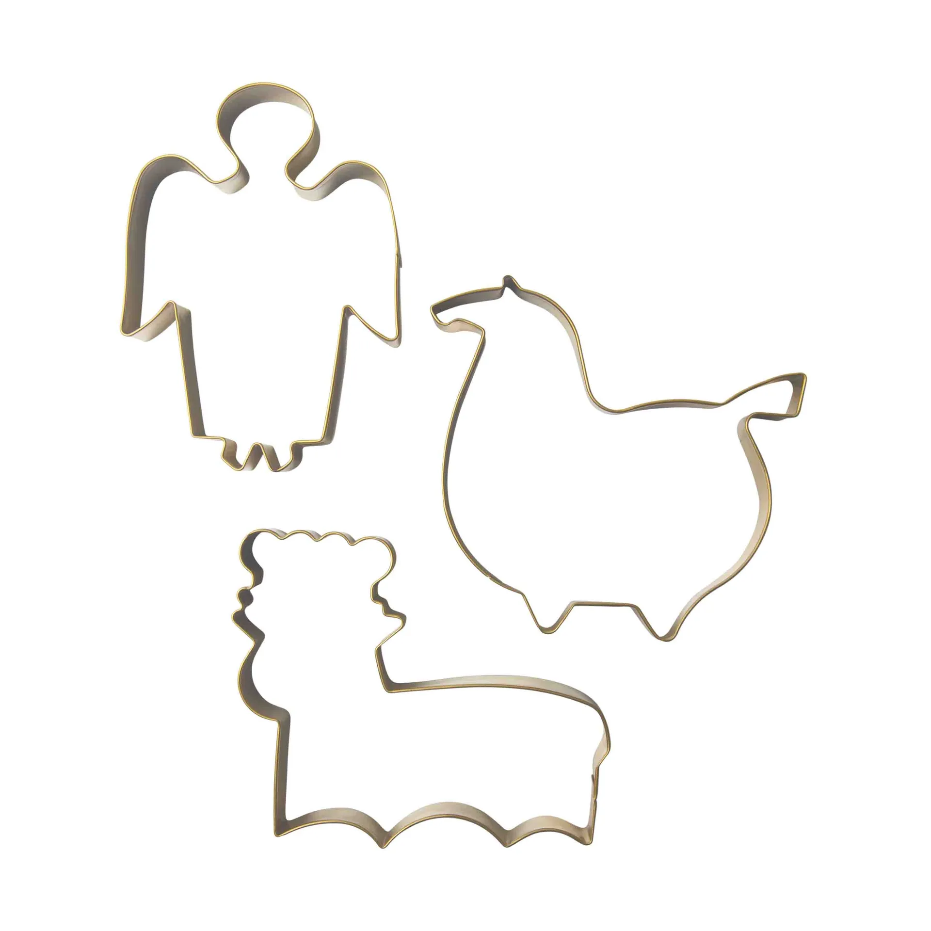 스티그 L 진저브레드 mould 3개 세트, Gold Pluto Design | 플루토