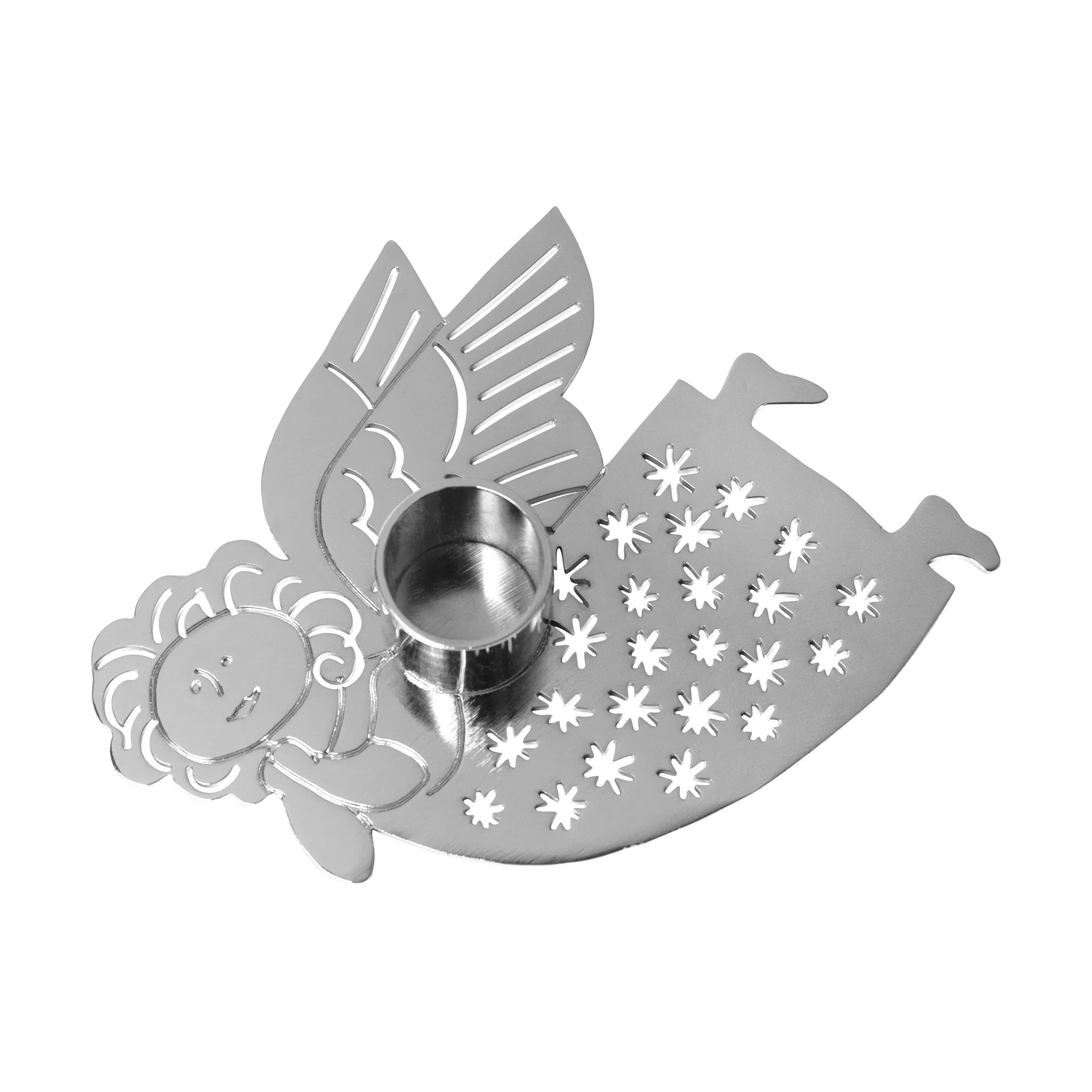 리사 라르손 하나 캔들스틱, Silver Pluto Design | 플루토