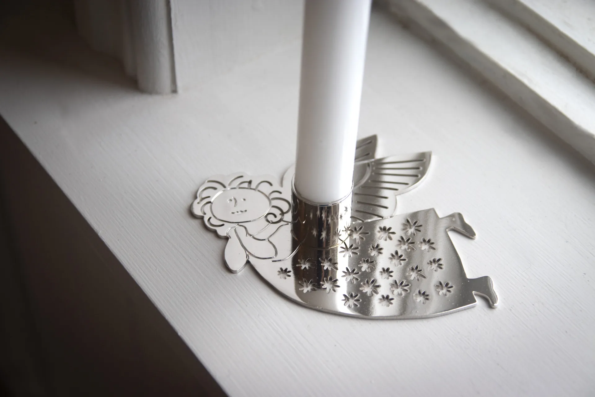 리사 라르손 하나 캔들스틱, Silver Pluto Design | 플루토