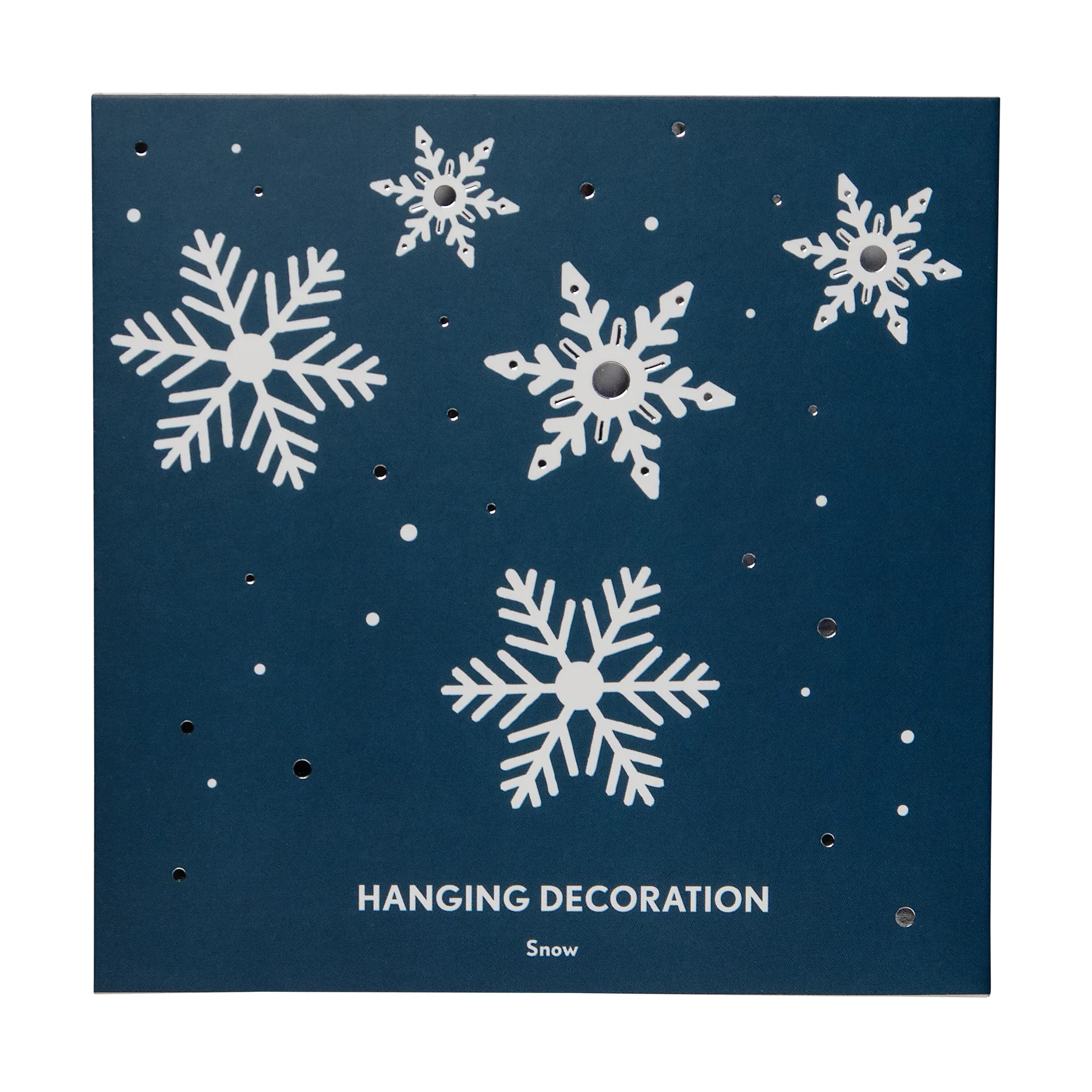 스노우 크리스마스 오너먼트, Silver Pluto Design | 플루토