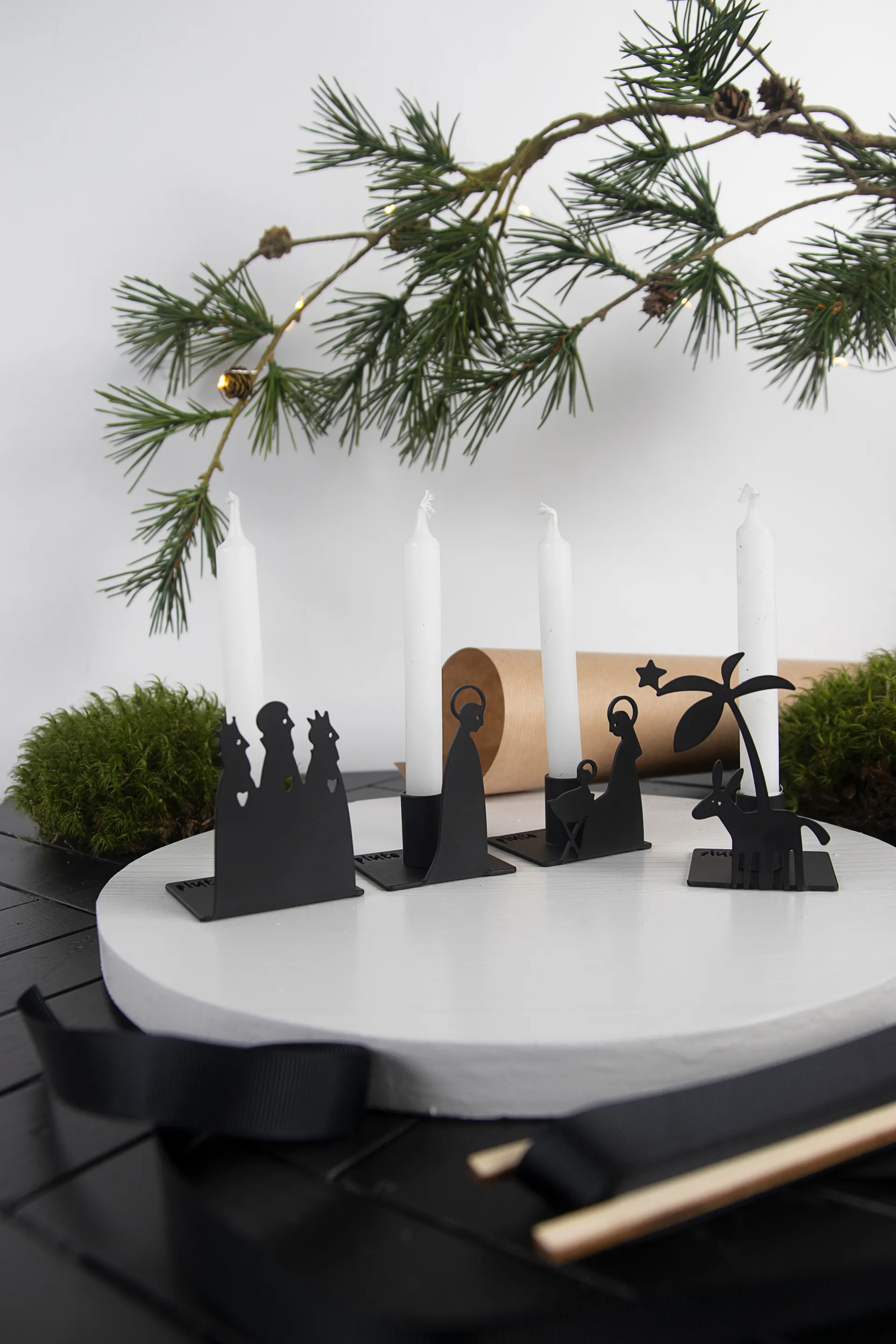 네이티비티 씬 캔들홀더 메탈, Small Pluto Design | 플루토