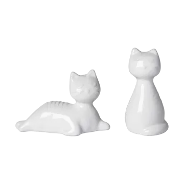 고양이 소금통 후추통 세트 - White - Pluto Design | 플루토