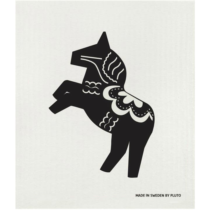 Häst 행주 17x20 cm - Black-white - Pluto Produkter | 플루토