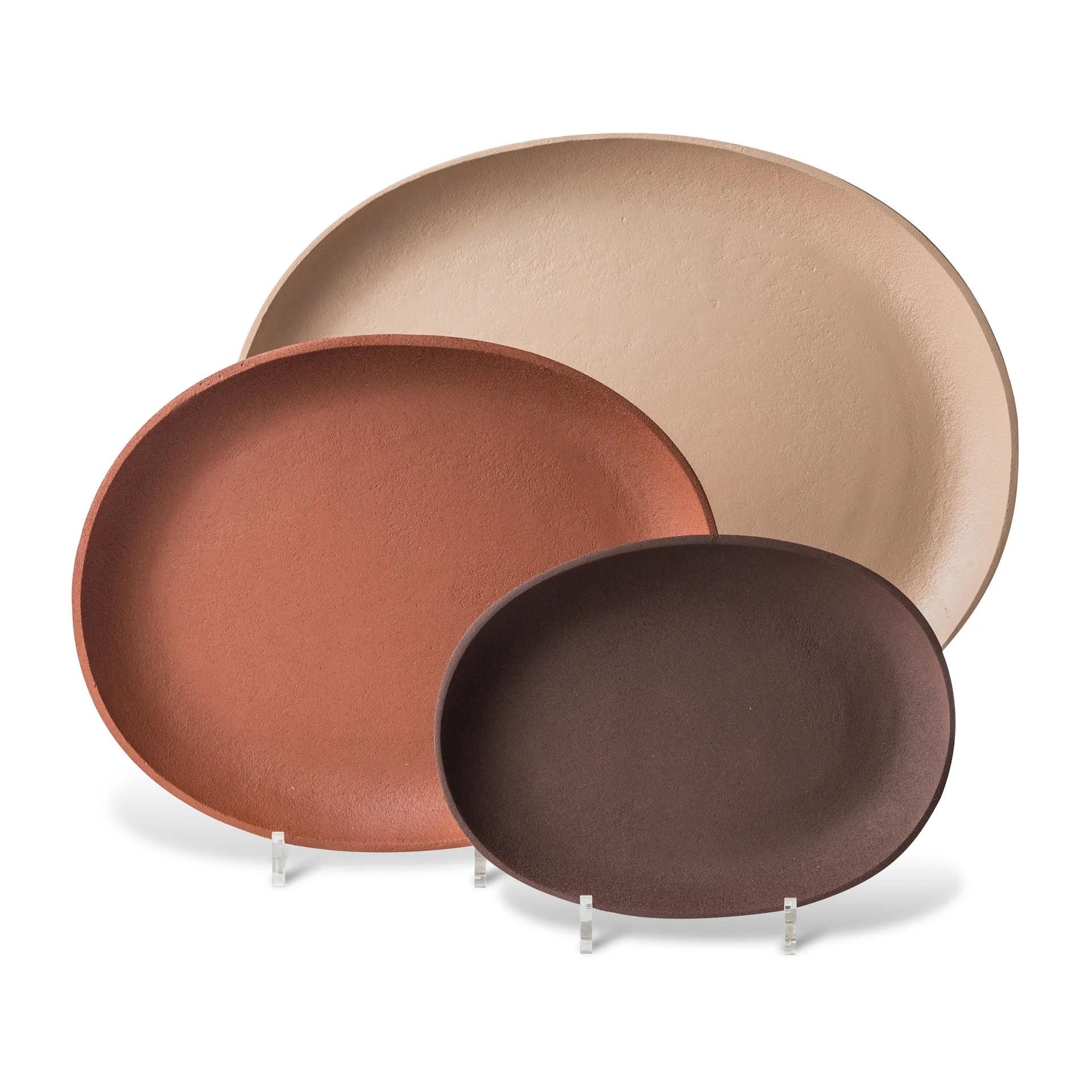 그릭 트레이 3개 세트, Cognac POLSPOTTEN | 폴스포텐