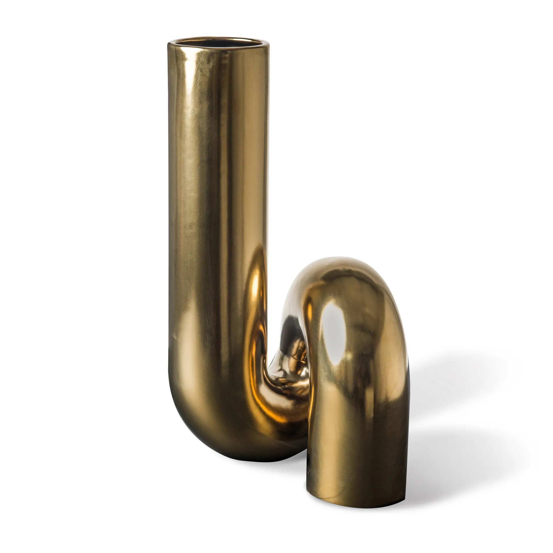 유어튜브 화병 37 cm, Gold POLSPOTTEN | 폴스포텐