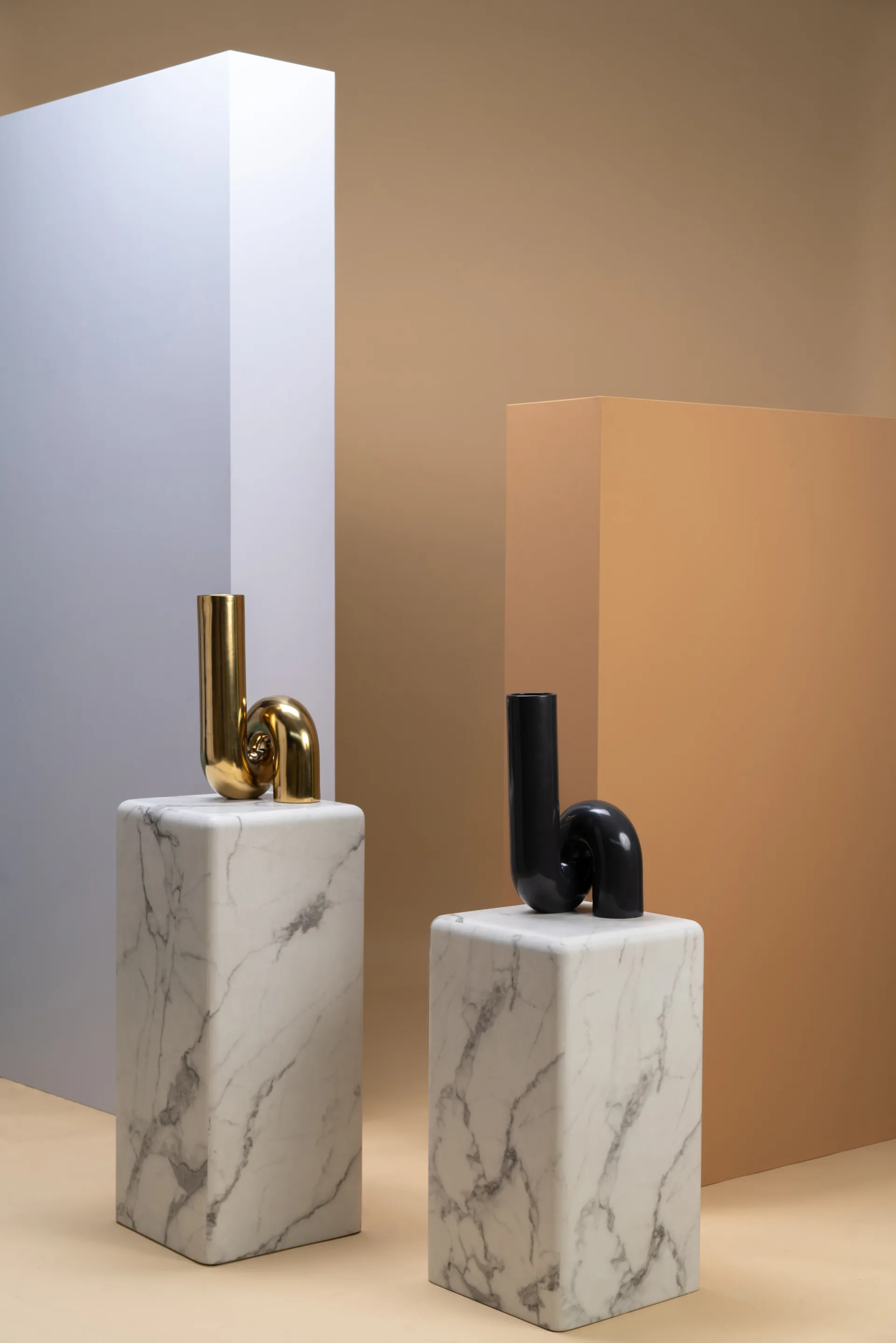 유어튜브 화병 37 cm, Gold POLSPOTTEN | 폴스포텐