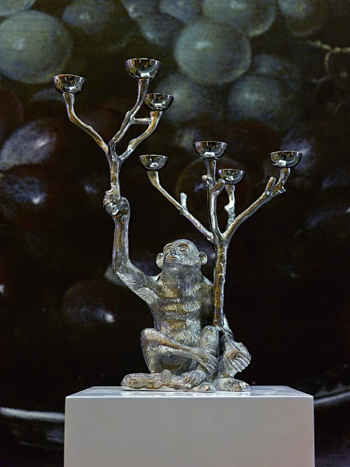 원숭이 캔들스틱 40 cm, Silver POLSPOTTEN | 폴스포텐
