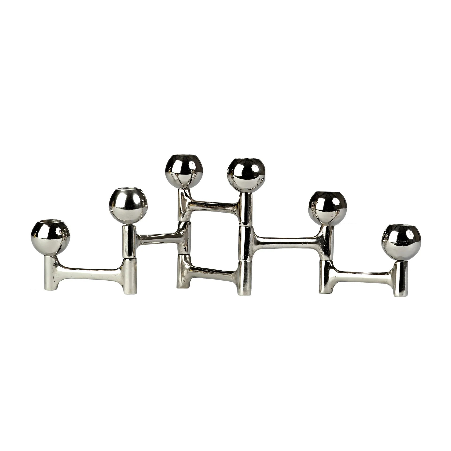 라운드 폴딩 캔들스틱 48x15 cm, Silver POLSPOTTEN | 폴스포텐