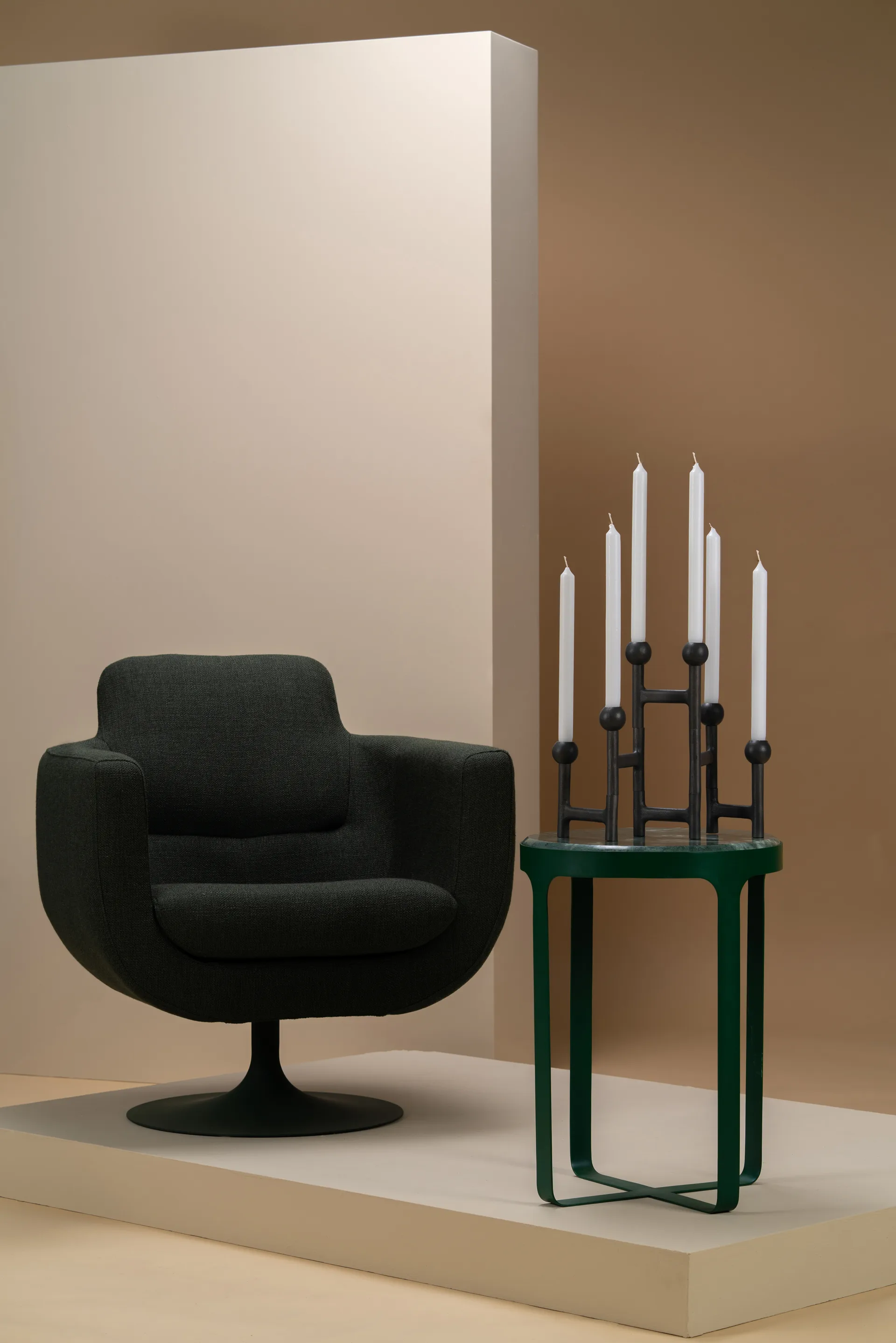 라운드 폴딩 캔들스틱 56x30 cm, Dark grey POLSPOTTEN | 폴스포텐