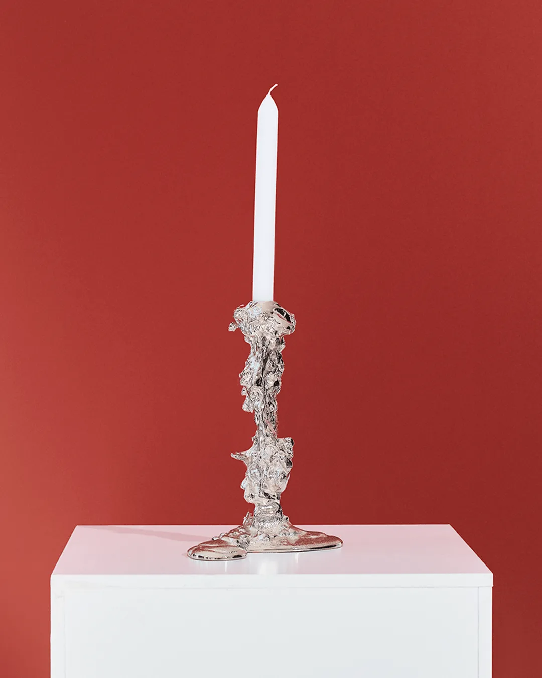 드립 캔들스틱 L 25 cm, Silver POLSPOTTEN | 폴스포텐