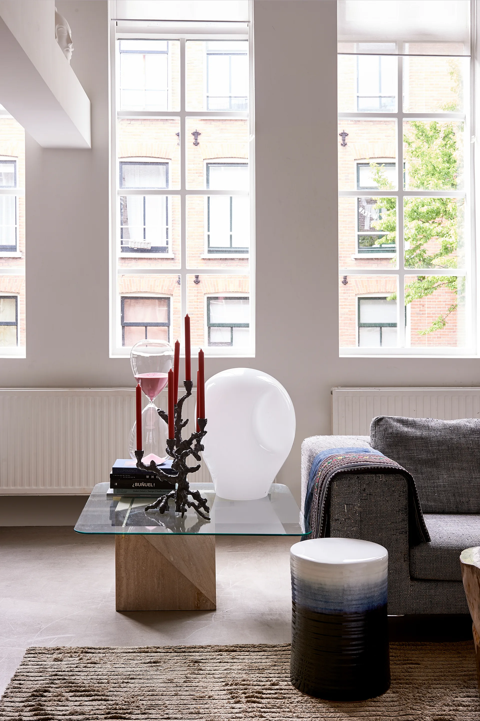 애플 트리 캔들스틱 L 53 cm, Dark grey POLSPOTTEN | 폴스포텐