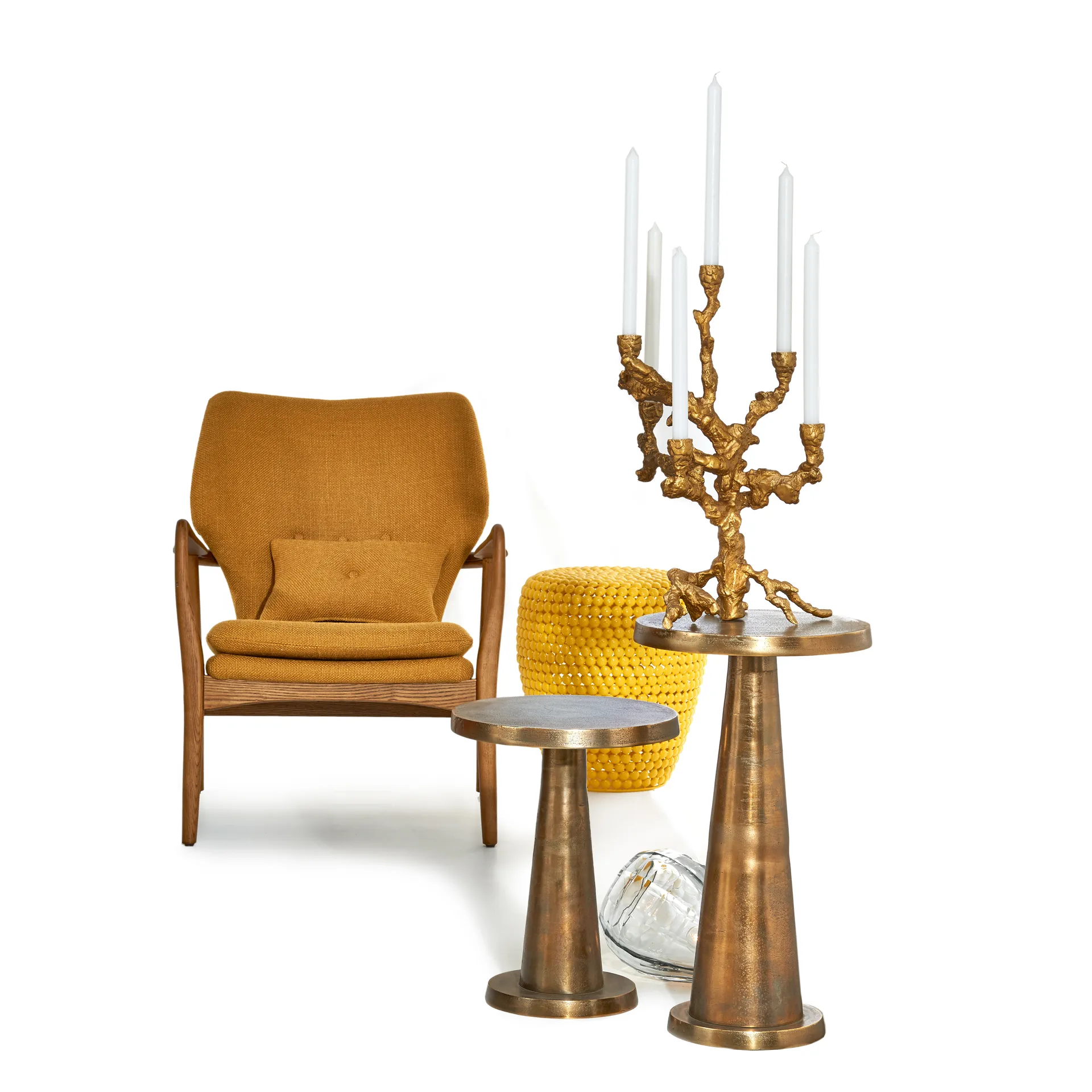 애플 트리 캔들스틱 L 53 cm, Gold POLSPOTTEN | 폴스포텐