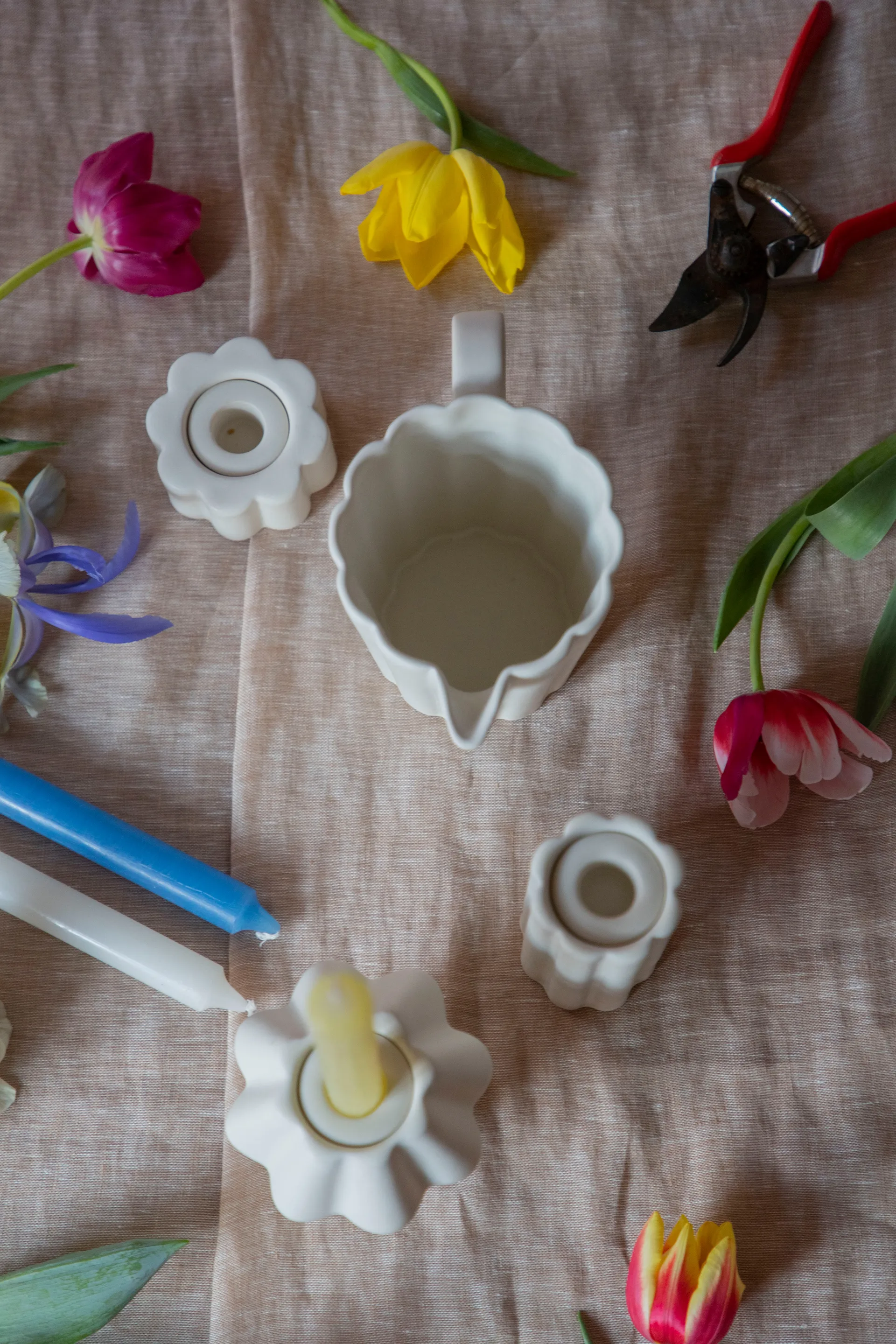 버짓 화병/캔들홀더 14 cm, Shell PotteryJo | 포터리조