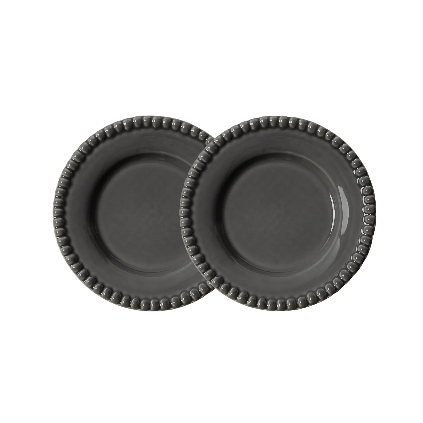 다리아 접시 스몰 Ø18 cm 2개 세트, clean grey PotteryJo | 포터리조