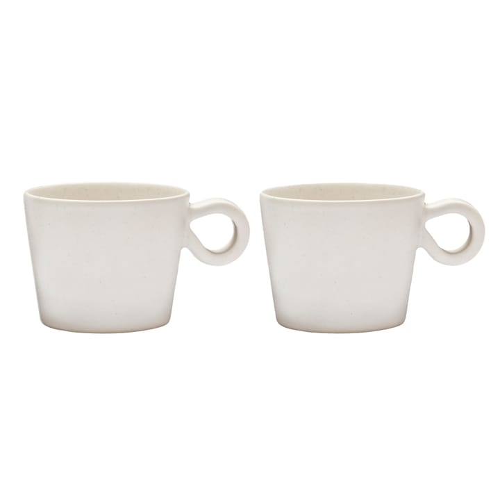 다리아 컵 2개 세트 - cotton white - PotteryJo | 포터리조