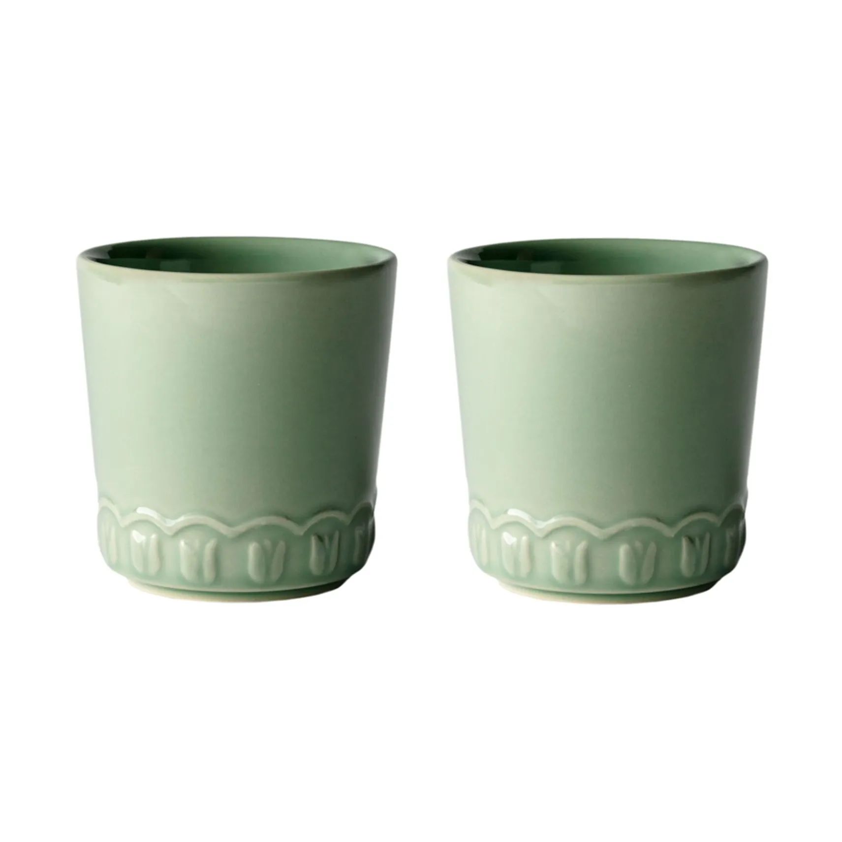튤리파 컵 20 cl 2개 세트, Verona green PotteryJo | 포터리조