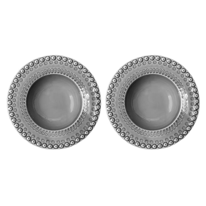 데이지 딥플레이트 21 cm 2개 세트 - soft grey (grey) - PotteryJo | 포터리조