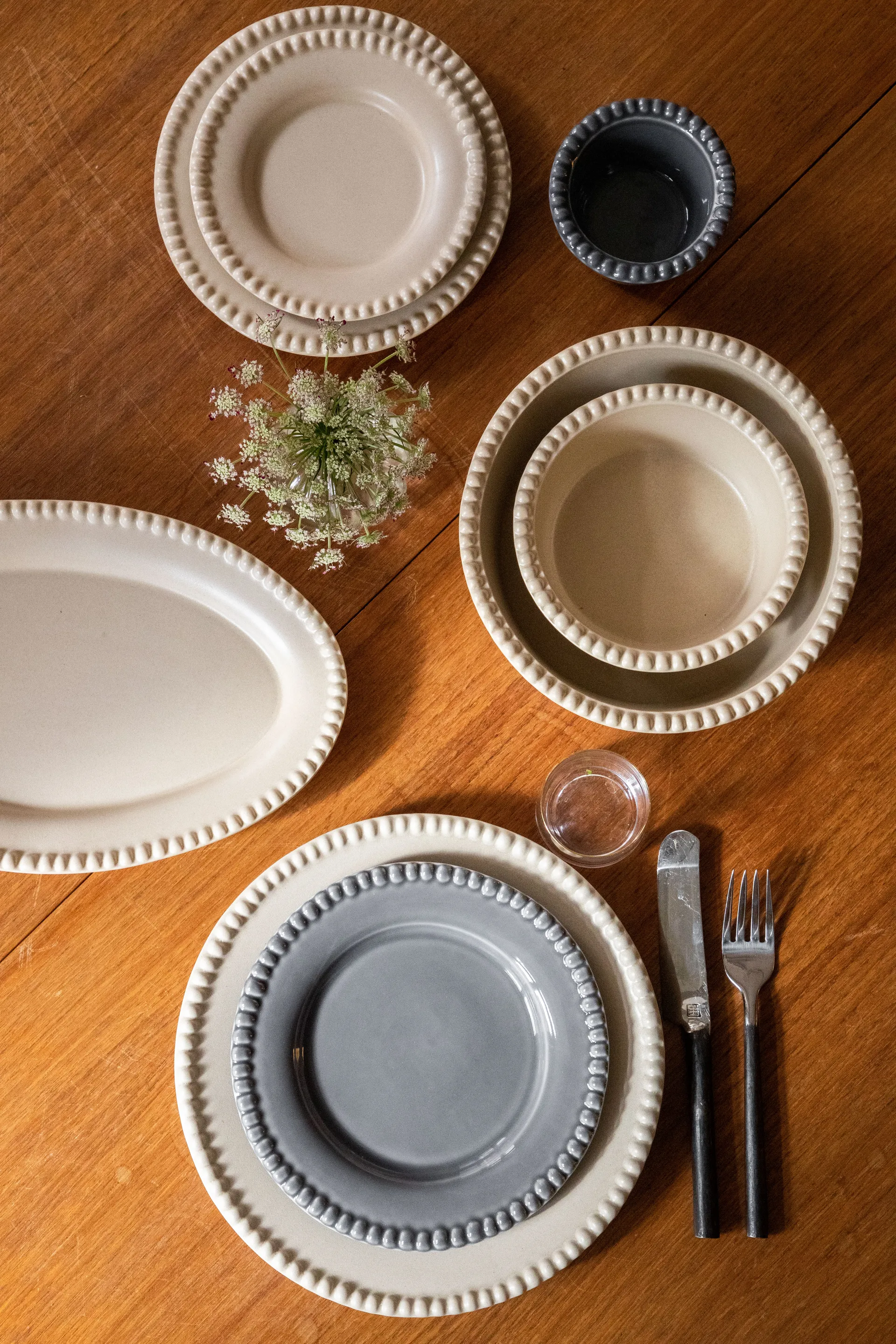 다리아 디저트 접시 Ø22 cm 2개 세트, clean grey PotteryJo | 포터리조