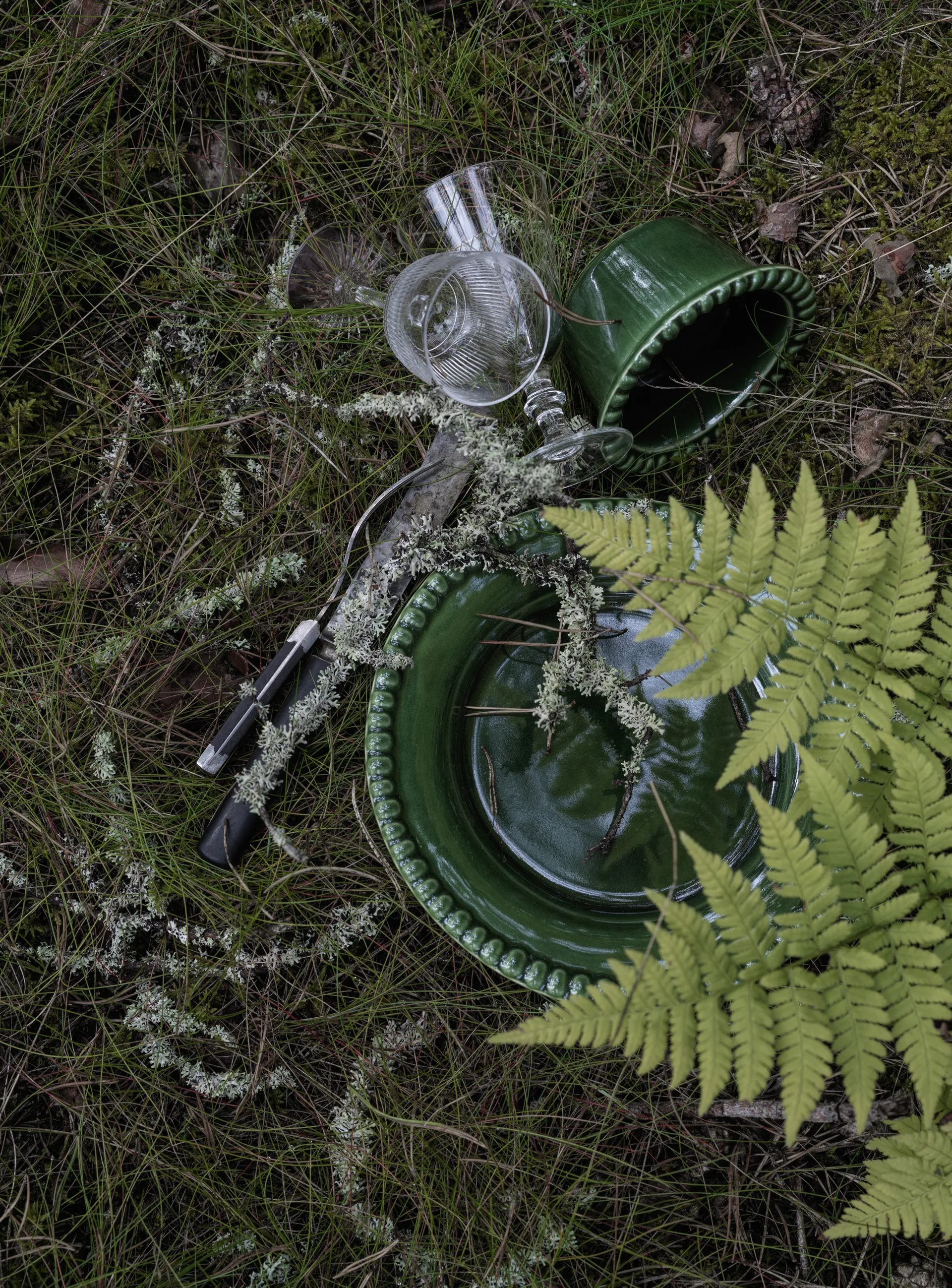 다리아 디저트 접시 Ø22 cm 2개 세트, Moss PotteryJo | 포터리조