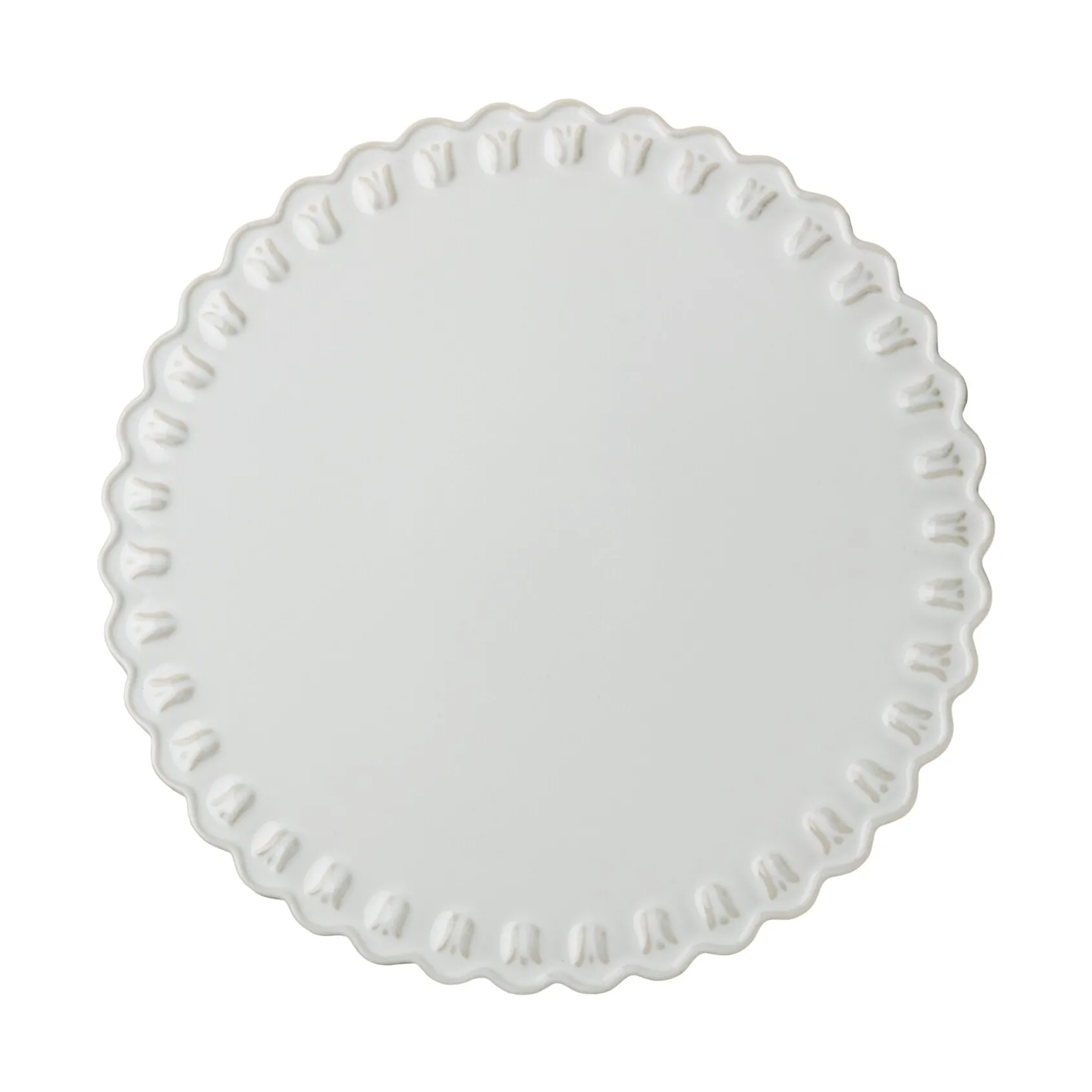 튤리파 케이크 접시 Ø30 cm, White PotteryJo | 포터리조