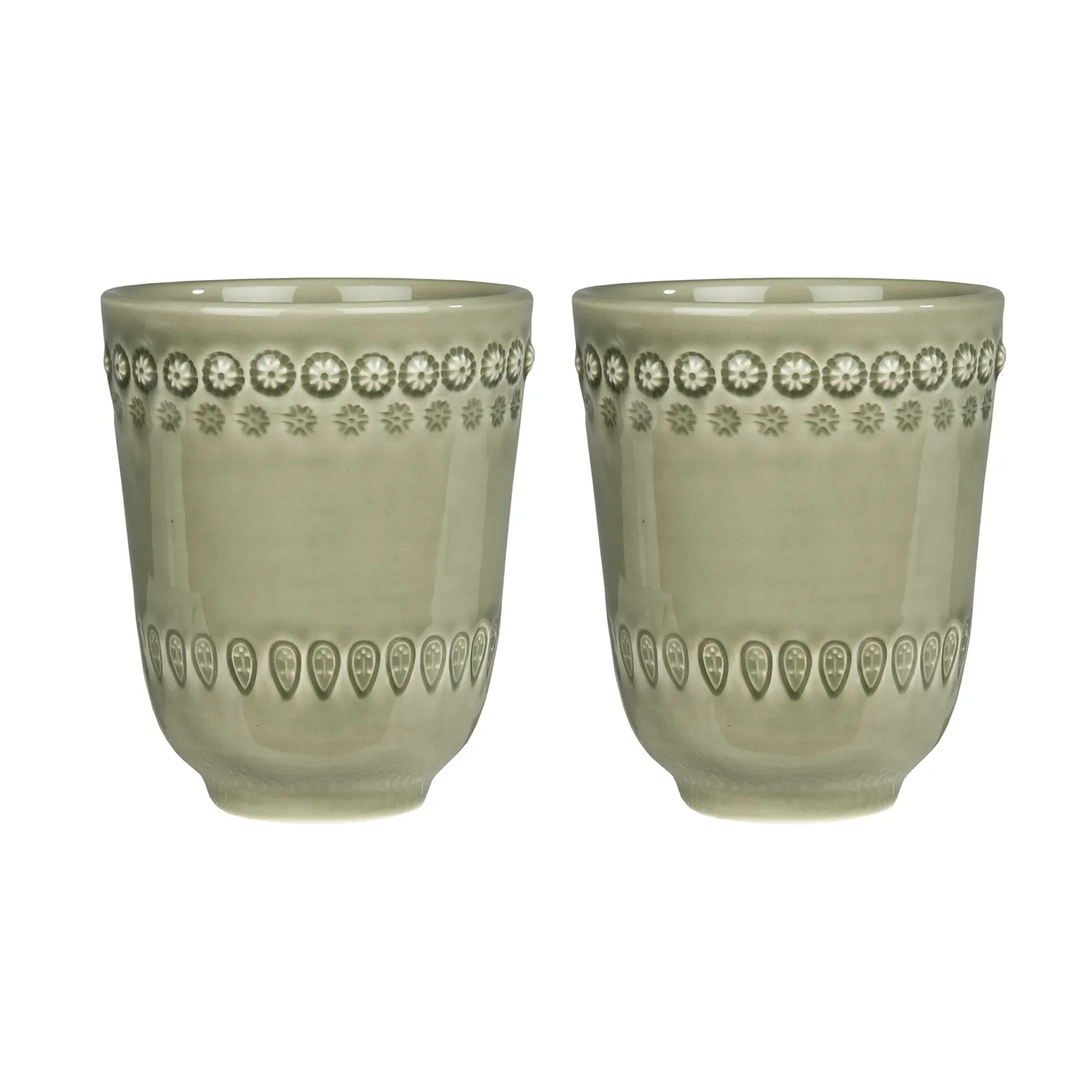데이지 머그 35 cl 2개 세트, faded army (green) PotteryJo | 포터리조