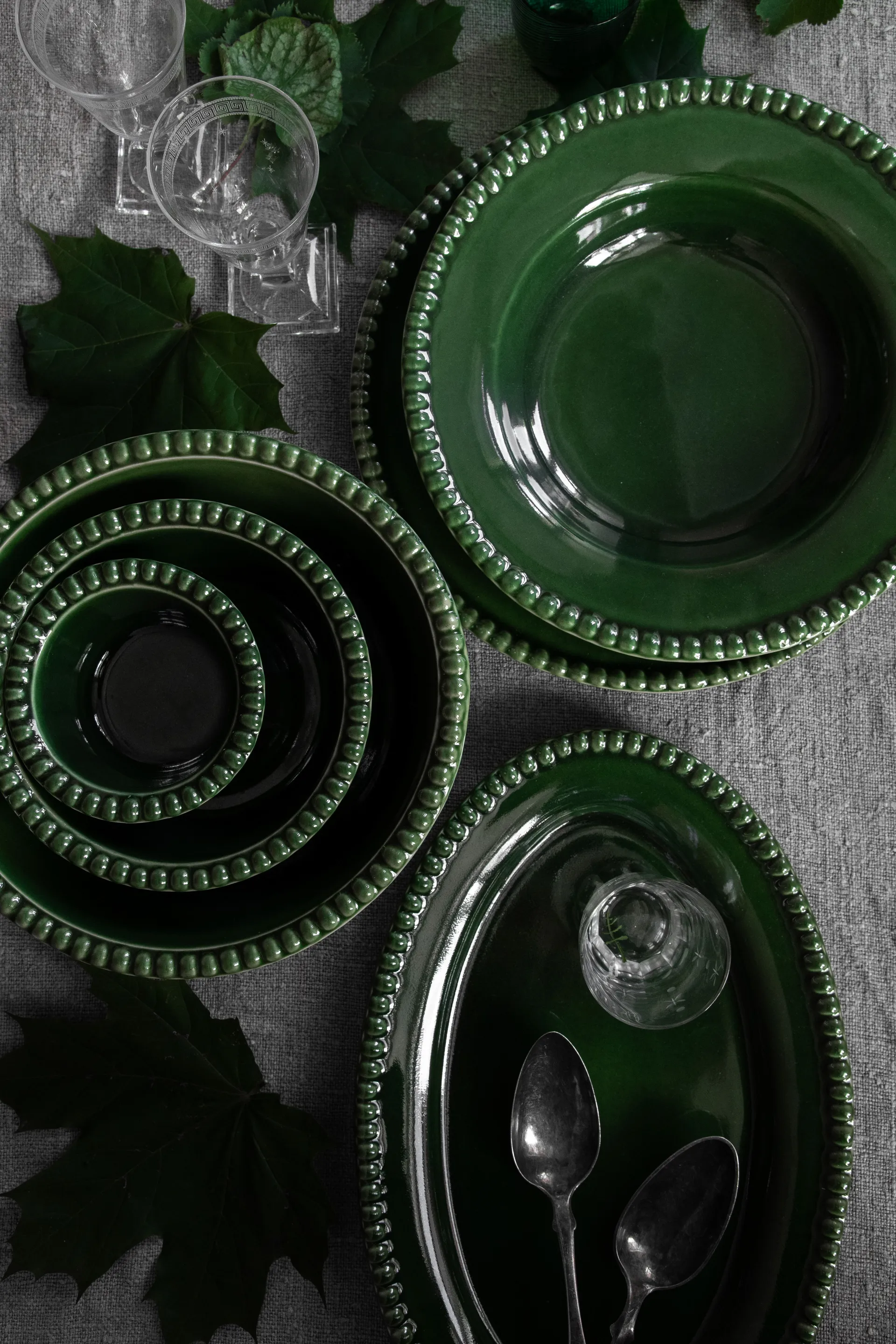 다리아 서빙 플레이트 35 cm 스톤웨어, Moss PotteryJo | 포터리조