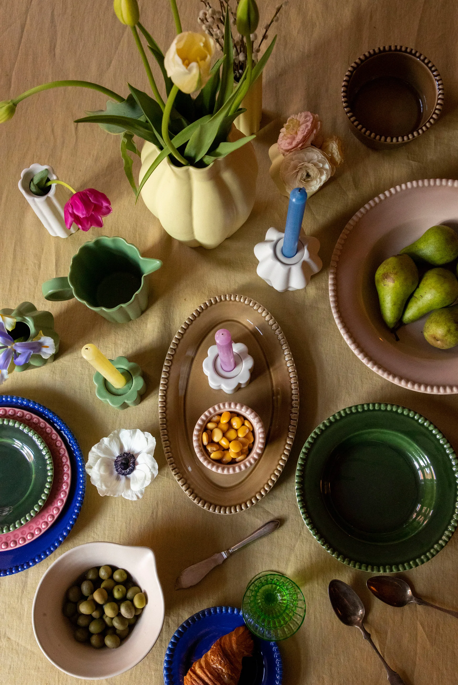 버짓 화병/캔들스틱 5 cm, Olive PotteryJo | 포터리조