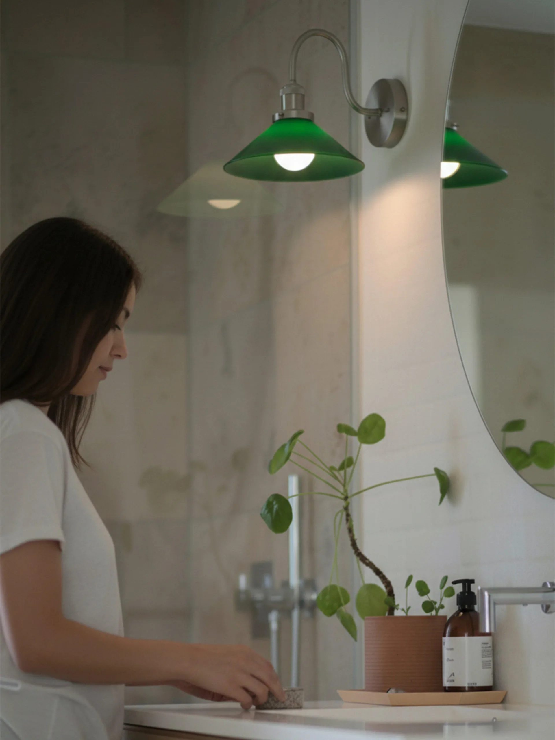 오거스트 벽 조명, Green-chrome PR Home | 피알홈