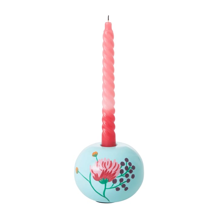 라이스 캔들 스틱 Ø10 cm, Mint-handpainted flower RICE | 라이스