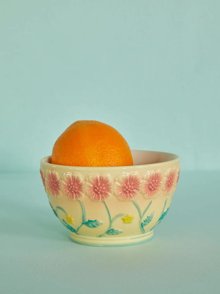 라이스 엠보스 플라워 세라믹 보울 14.5 cm, Creme RICE | 라이스